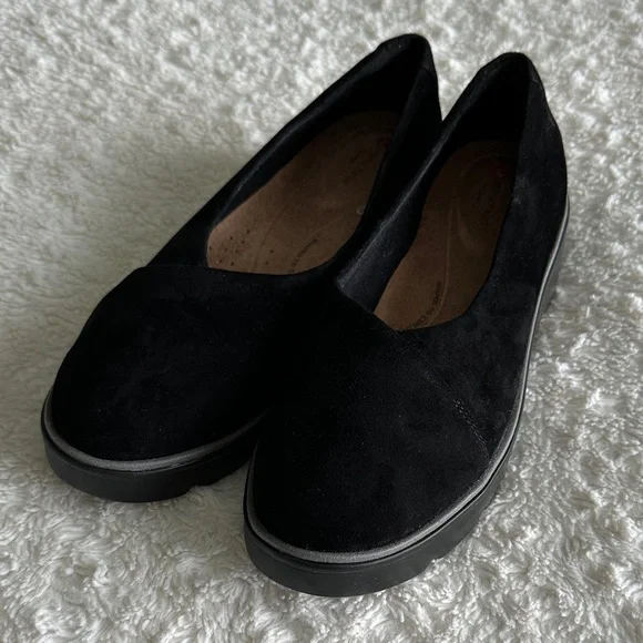 Unstructured by Clark’s black shoes Size 9W Mens CLARKS Unstructured UN. DONE Black Leather Casual  main image 2